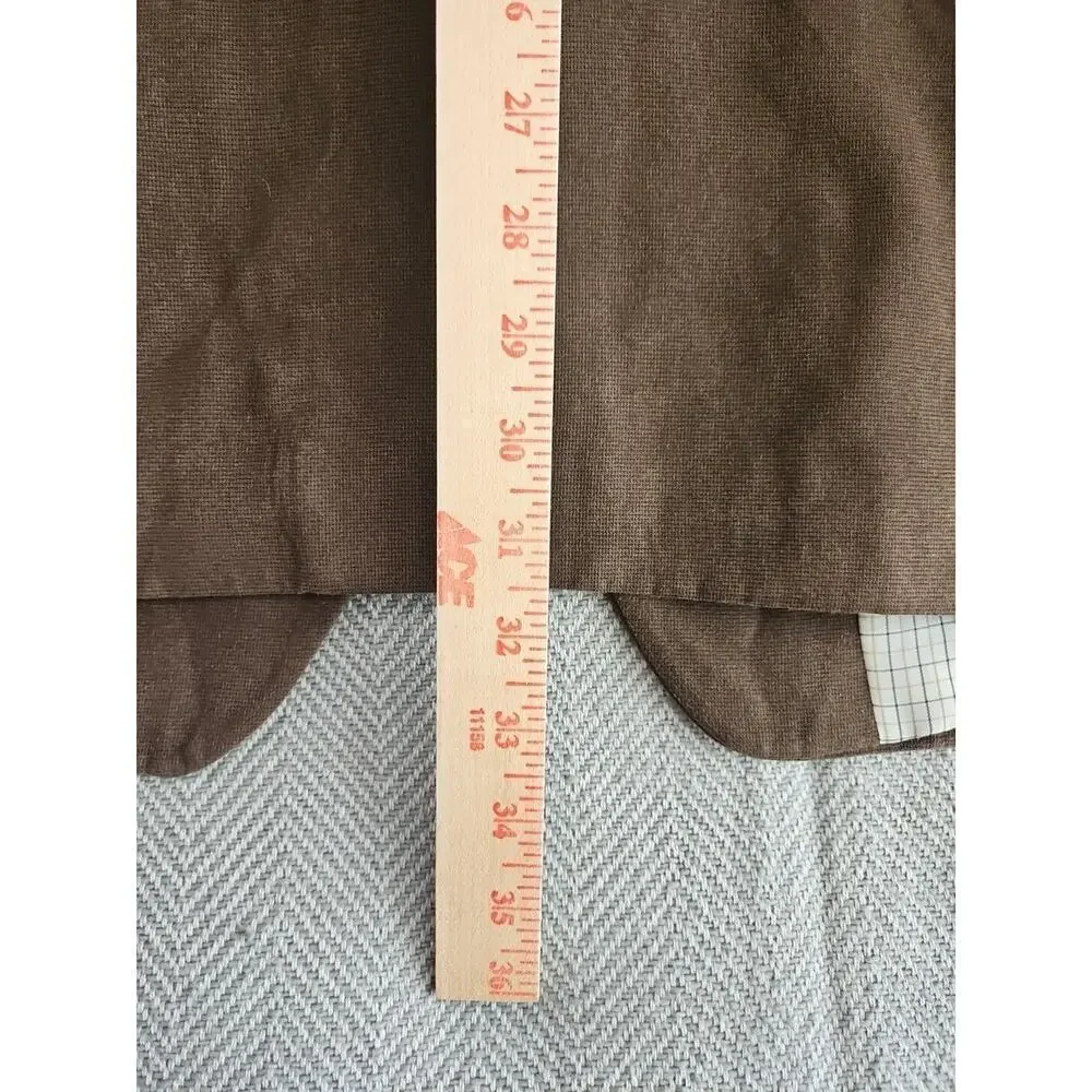 Ralph Lauren Green Label Suede Tan Sport Jacket Blazer 44R Fully Lined Grt Shape